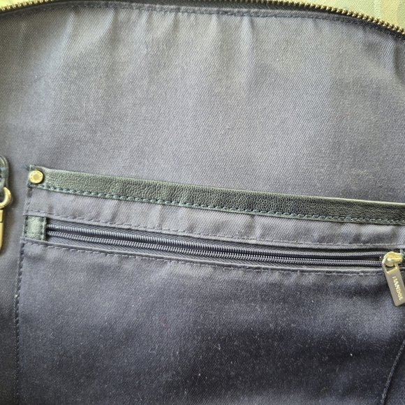 DANIER Navy blue Leather Handbag - Picture 13 of 16